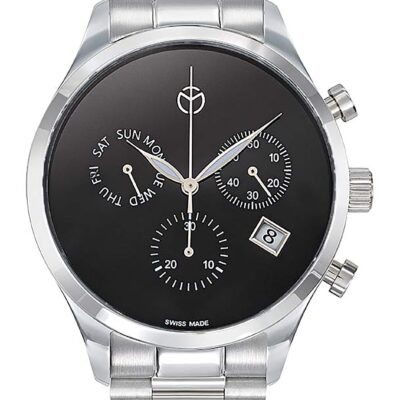 Mathey-Tissot Urban Chronograph Stainless Steel Black Dial Quartz H411CHNM Men's Watch