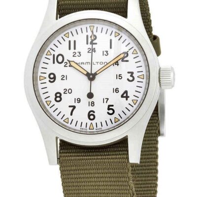 Hamilton Khaki Field White Dial Mechanical H69439411 Men's Watch