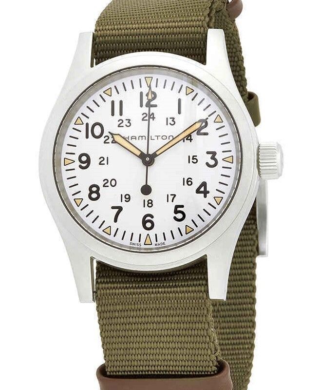 Hamilton Khaki Field White Dial Mechanical H69439411 Men's Watch