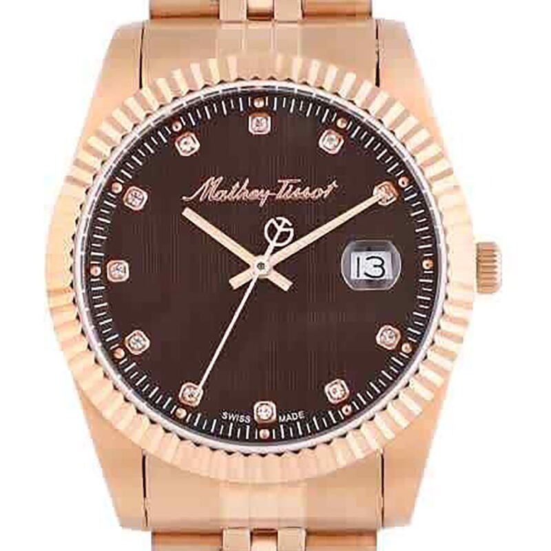 Mathey-Tissot Mathy II Rose Gold Stainless Steel Brown Dial Quartz H710PRM Men's Watch