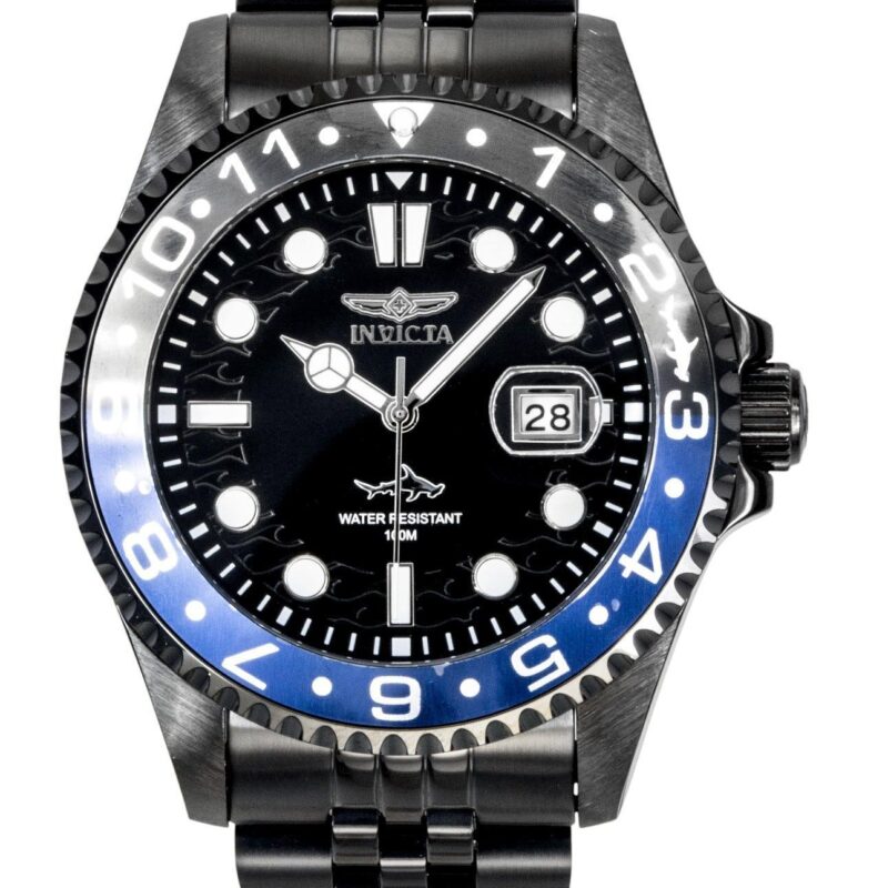 Invicta Pro Diver Stainless Steel Black Dial Quartz 30627 100M Men's Watch