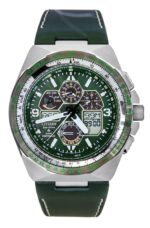 Citizen Promaster Skyhawk A-T Perpetual Calendar Chronograph Green Dial Eco-Drive Diver's JY8147-01X 200M Men's Watch