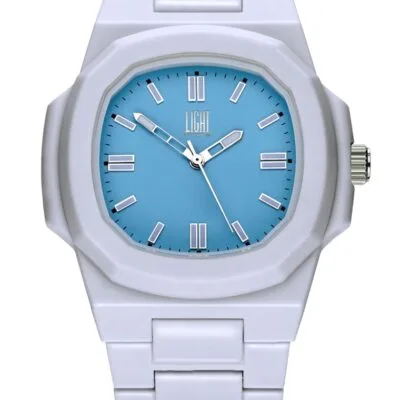 Light Time Velvet Nautilus - Light Blue (L511-SIL-AZ) Men WATCHES
