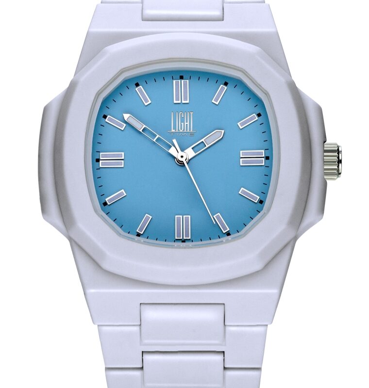 Light Time Velvet Nautilus - Light Blue (L511-SIL-AZ) Men WATCHES