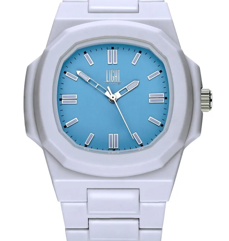 Light Time Velvet Nautilus - Light Blue (L511-SIL-AZ) Men WATCHES