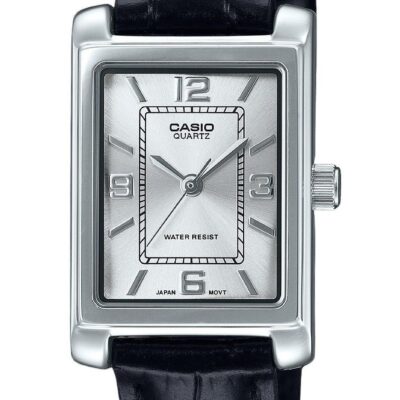 Casio Standard Analog Leather Strap Silver Dial Quartz LTP-1234LL-7A Women's Watch