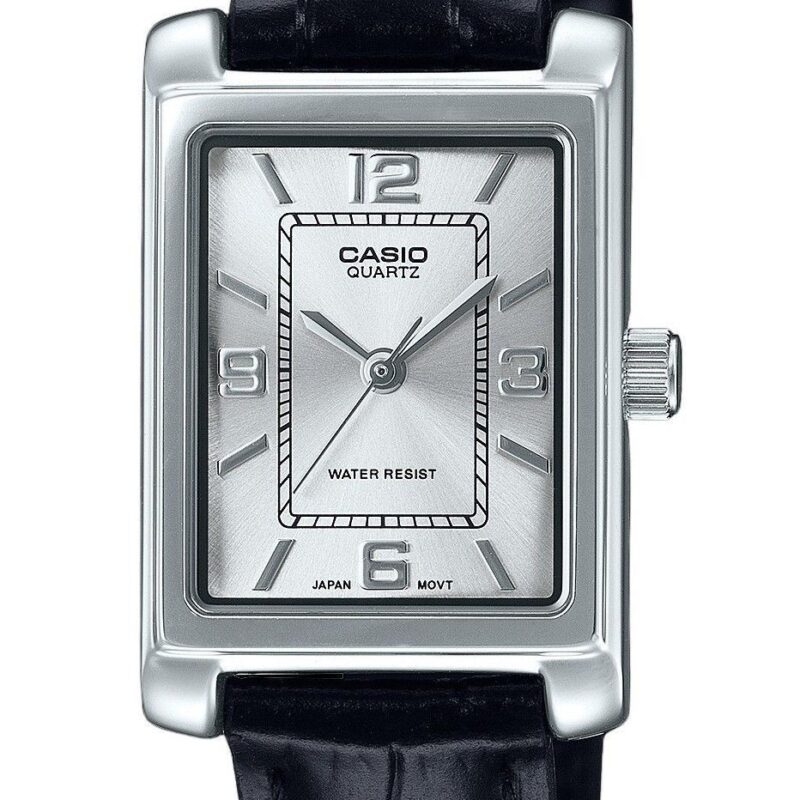 Casio Standard Analog Leather Strap Silver Dial Quartz LTP-1234LL-7A Women's Watch