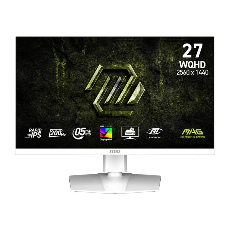 MSI MAG 274QRFW E20 27" WQHD 200Hz IPS Gaming Monitor - White