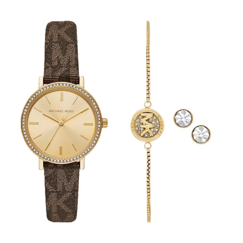 Michael Kors Addyson Special Pack + Bracelet + Earrings (MKO9001SET) Women WATCHES