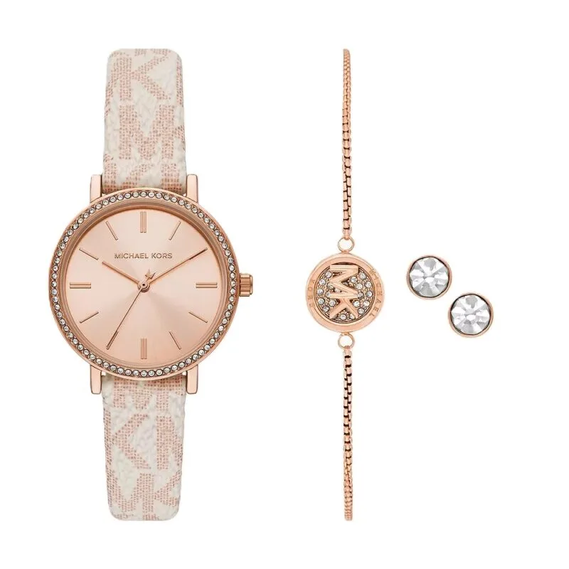 Michael Kors Addyson Special Pack + Bracelet + Earrings (MKO9002SET) Women WATCHES