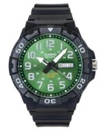 Casio Analog Resin Strap Green Dial Quartz MRW-210H-3BV 100M Men's Watch