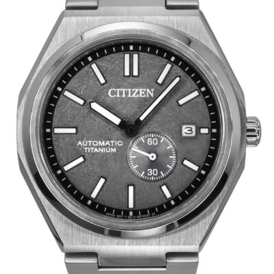 Citizen Zenshin Super Titanium Grey Dial Automatic Nj0180-80h 100m Men's Watch