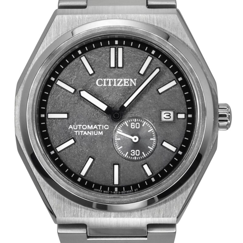 Citizen Zenshin Super Titanium Grey Dial Automatic Nj0180-80h 100m Men's Watch