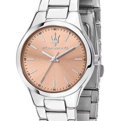 Maserati Attrazione Stainless Steel Rose Gold Sunray Dial Quartz R8853151507 Women's Watch