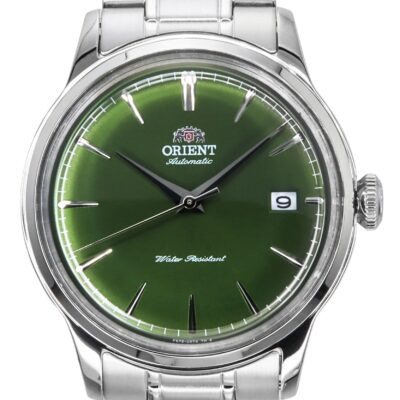 Orient Bambino Stainless Steel Grass Green Dial Automatic RA-AC0M09E Men's Watch