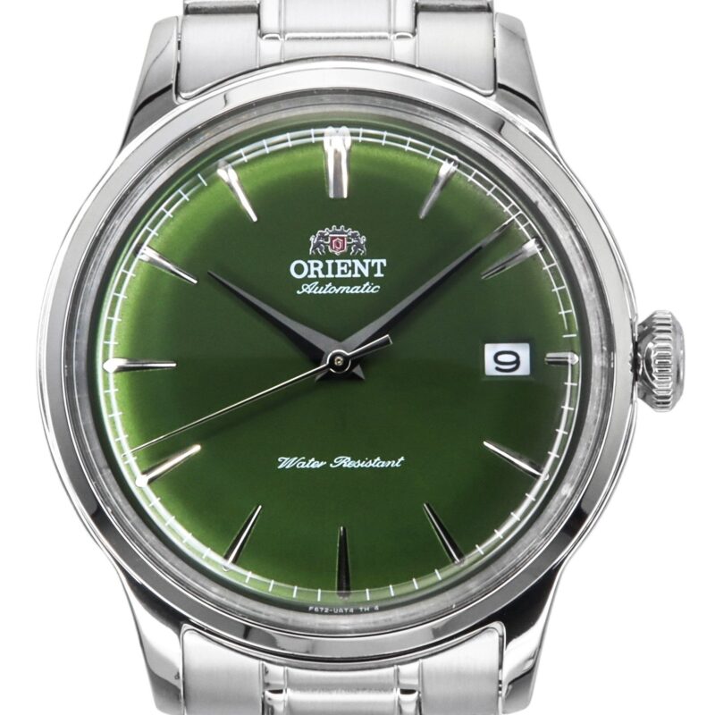 Orient Bambino Stainless Steel Grass Green Dial Automatic RA-AC0M09E Men's Watch