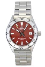 Orient Mako Stainless Steel Red Dial Automatic Diver's RA-AC0Q09R 200M Men's Watch