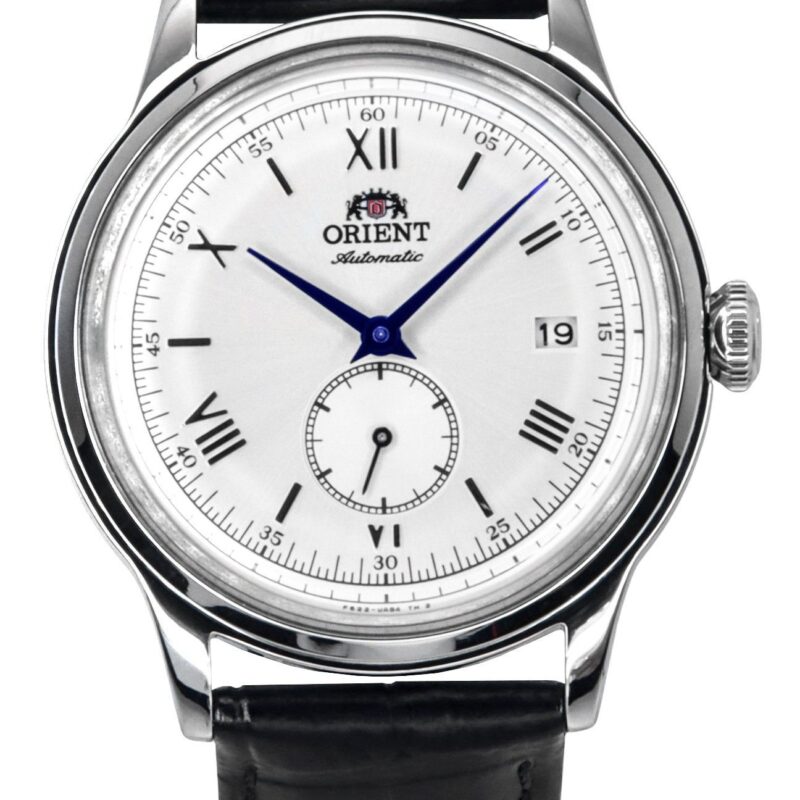 Orient Classic Bambino Version 2 Small Seconds Black Leather Strap Silver Dial Automatic RA-AP0104S Men's Watch