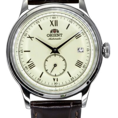Orient Classic Bambino Version 2 Small Seconds Brown Leather Strap Champagne Dial Automatic RA-AP0105Y Men's Watch
