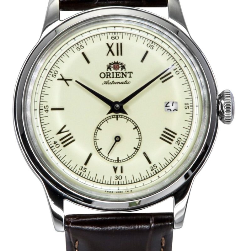 Orient Classic Bambino Version 2 Small Seconds Brown Leather Strap Champagne Dial Automatic RA-AP0105Y Men's Watch