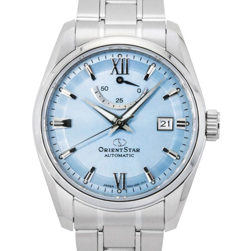 Orient Star Contemporary Stainless Steel Ice Blue Dial Automatic RE-AU0109L 100M Men's Watch