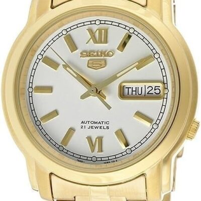 Refurbished Seiko 5 White Dial Automatic 21 Jewels SNKK84K1 Men's Watch