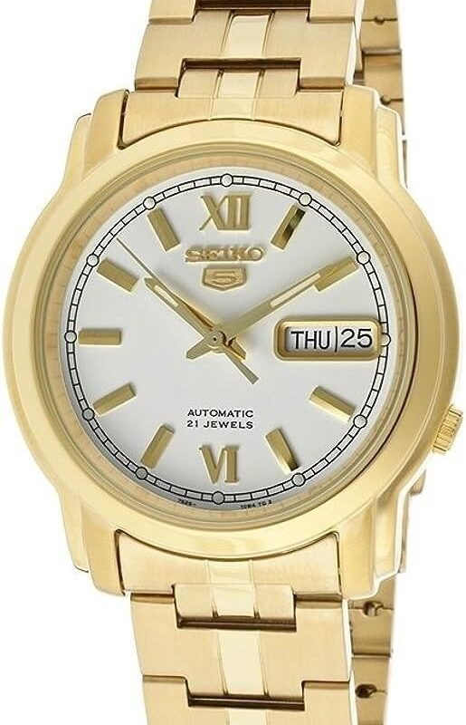 Refurbished Seiko 5 White Dial Automatic 21 Jewels SNKK84K1 Men's Watch