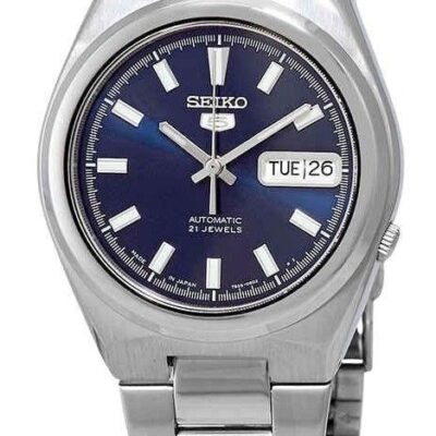 Refurbished Seiko Stainless Steel Blue Dial Automatic SNKC51J1 Men's Watch