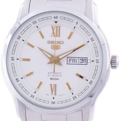 Refurbished Seiko 5 Automatic White Dial SNKP15 SNKP15K1 SNKP15K Men's Watch
