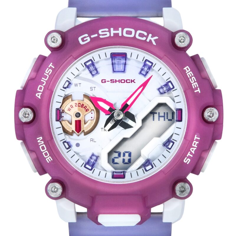 Refurbished Casio G-Shock Analog Digital Translucent Resin Strap Quartz GMA-S2200PE-6A 200M Women's Watch Refurbished Casio G-Shock Analog Digital Translucent Resin Strap Quartz GMA-S2200PE-6A 200M Women's Watch
