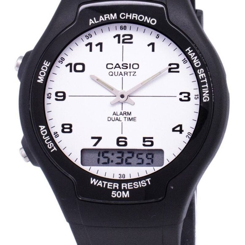 Refurbished Casio Analog Digital Dual Time AW-90H-7BVDF AW90H-7BVDF Men's Watch