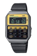 Refurbished Casio Vintage Heritage Colors Digital Stainless Steel Quartz CA-500WEGG-9B Unisex Calculator Watch