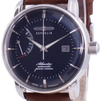 Refurbished Zeppelin Atlantik Blue Dial Leather Strap Automatic 8462-3 84623 Men's Watch
