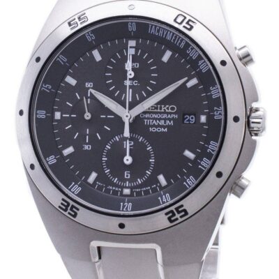 Refurbished Seiko Titanium Chronograph SND419 SND419P1 SND419P Men's Watch