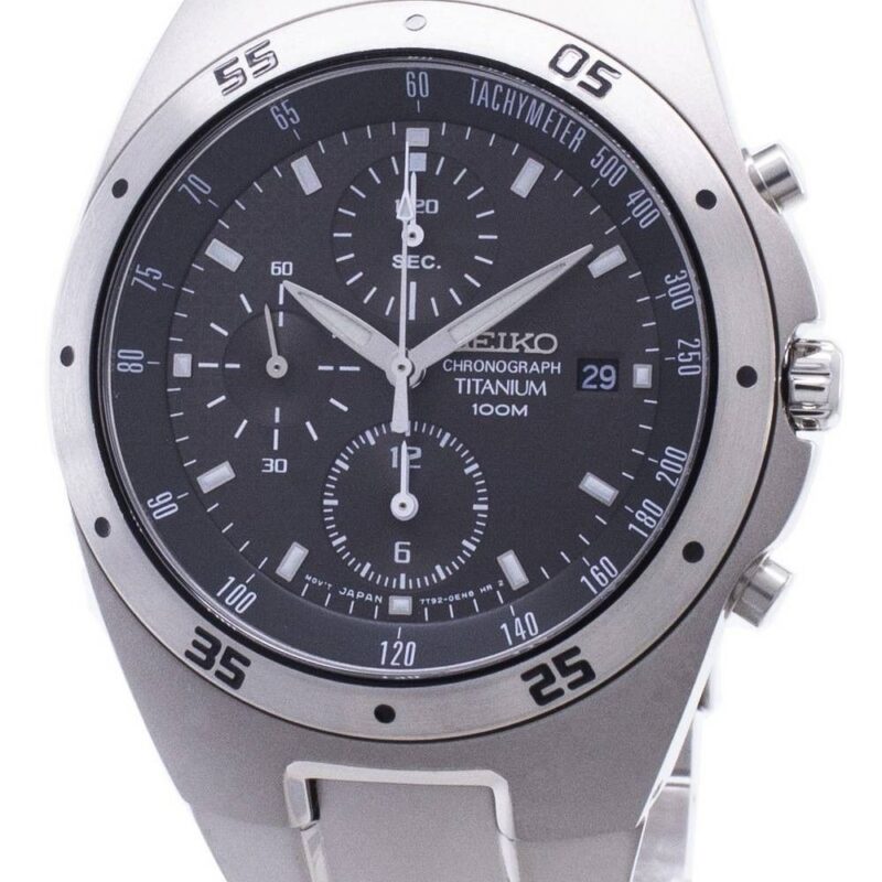 Refurbished Seiko Titanium Chronograph SND419 SND419P1 SND419P Men's Watch