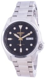 Refurbished Seiko 5 Sports Black Dial Automatic SRPE57 SRPE57K1 SRPE57K 100M Men's Watch
