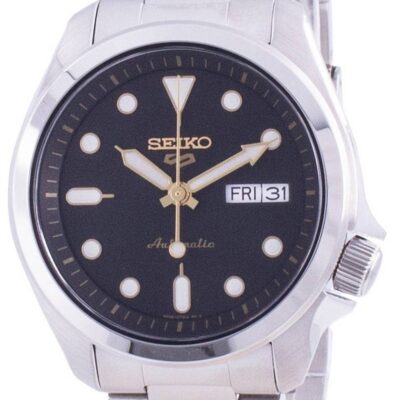 Refurbished Seiko 5 Sports Black Dial Automatic SRPE57 SRPE57K1 SRPE57K 100M Men's Watch