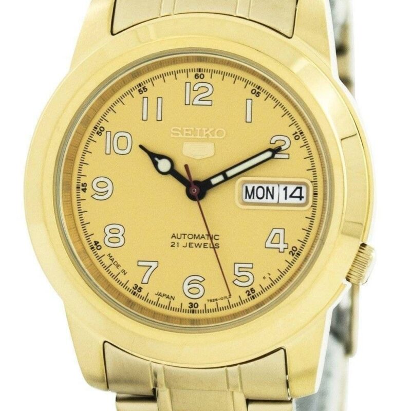 Refurbished Seiko 5 Gold Dial Automatic 21 Jewels SNKK38J1 Men's Watch Refurbished Seiko 5 Gold Dial Automatic 21 Jewels SNKK38J1 Men's Watch