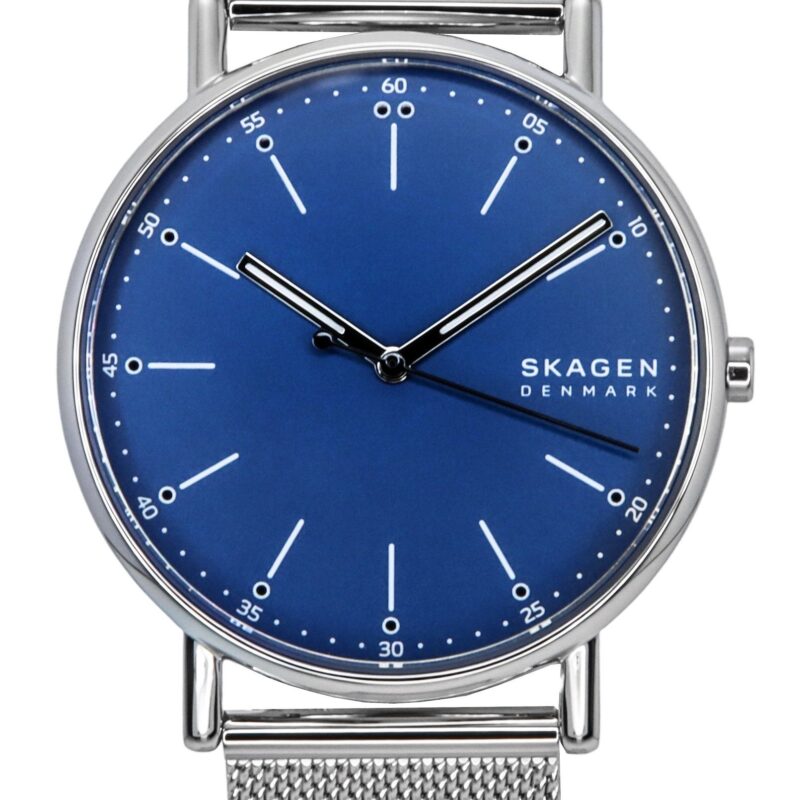 Skagen Signatur Stainless Steel Blue Dial Quartz SKW6904 Men's Watch