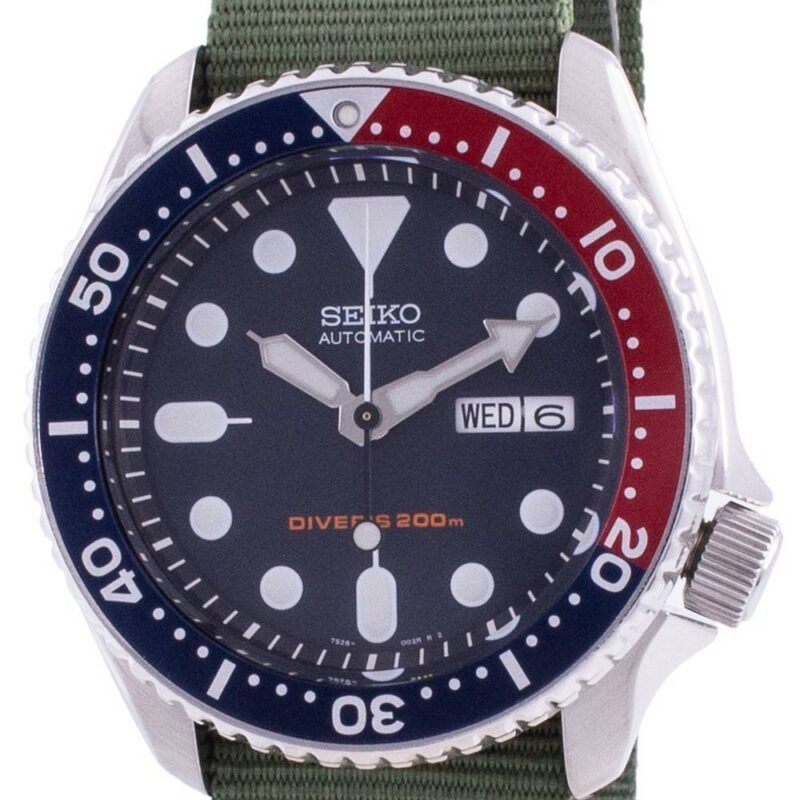 Seiko Automatic Diver's Deep Blue SKX009K1-var-NATO9 200M Men's Watch
