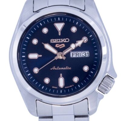 Seiko 5 Sports Automatic Stainless Steel Blue Dial SRE003 SRE003K1 SRE003K 100M Women's Watch