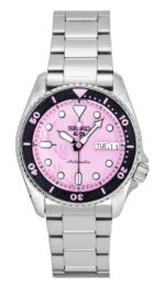 Seiko 5 Sports SKX Pink Panther Limited Edition Stainless Steel Pink Dial Automatic SRPM07K1 100M Unisex Watch