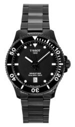 Tissot SeaStar 1000 Stainless Steel Black Dial Quartz Diver's T120.410.33.051.00 300M Men's Watch