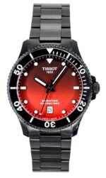 Tissot SeaStar 1000 Stainless Steel Red And Black Dial Quartz T120.410.33.421.00 300M Men's Watch