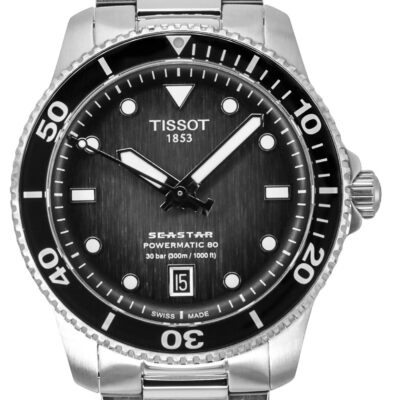 Tissot Seastar 1000 Powermatic 80 Grey Dial Automatic Diver's T120.807.11.051.00 300M Men's Watch