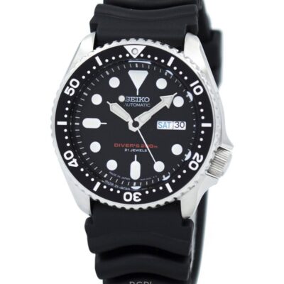 Refurbished Seiko Black Dial Automatic Diver's SKX007J1 200M Men's Watch