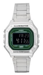 Casio Digital Stainless Steel Quartz W-218HD-3AV Men's Watch