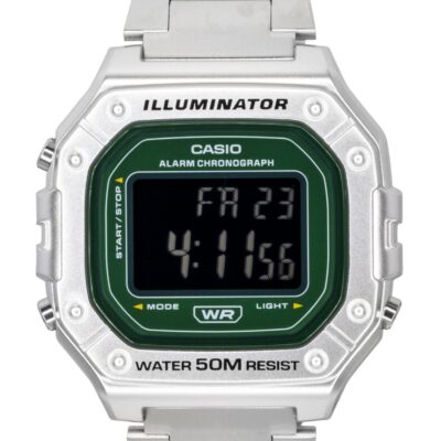 Casio Digital Stainless Steel Quartz W-218HD-3AV Men's Watch