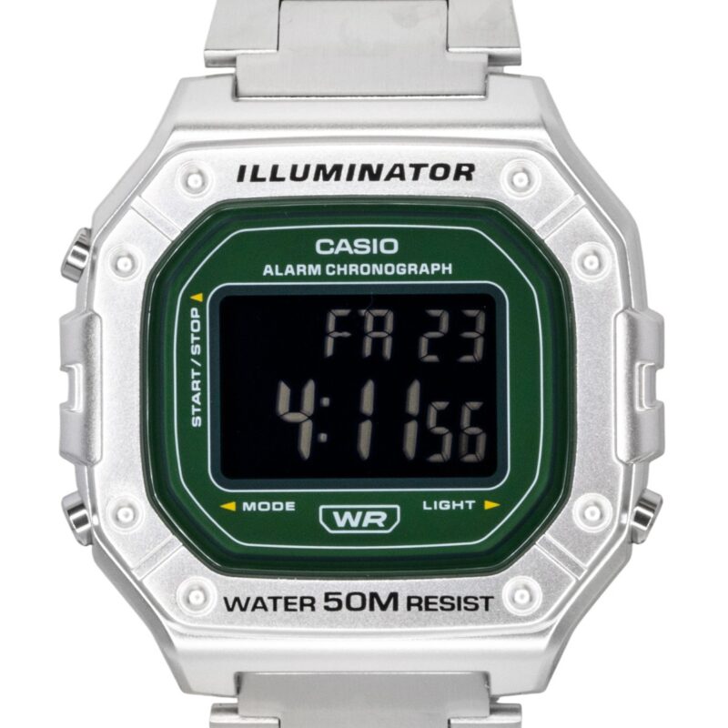 Casio Digital Stainless Steel Quartz W-218HD-3AV Men's Watch