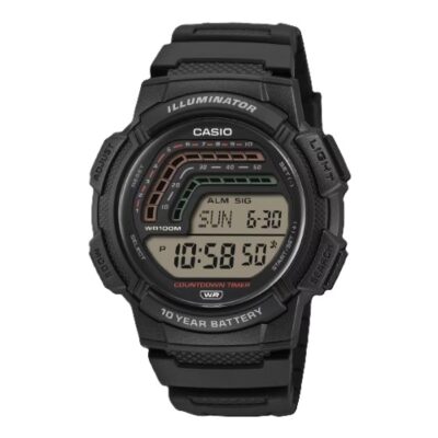 Casio Sport Illuminator - 10 Years Battery - Black (WS-1800-1AVEF) Men WATCHES